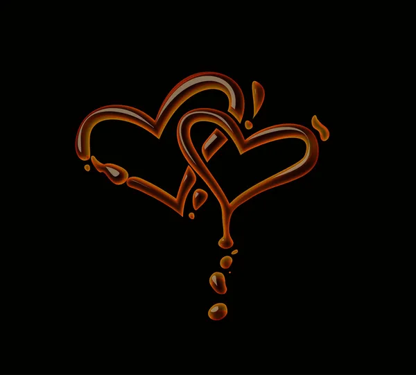 Шоколадное сердце — стоковый вектор