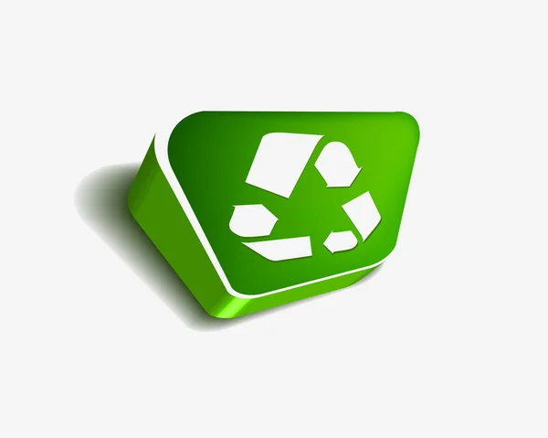 Ikona webové recyklace — Stockový vektor