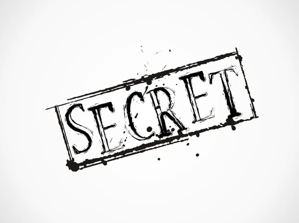 Secret grunge Text — Stock Vector
