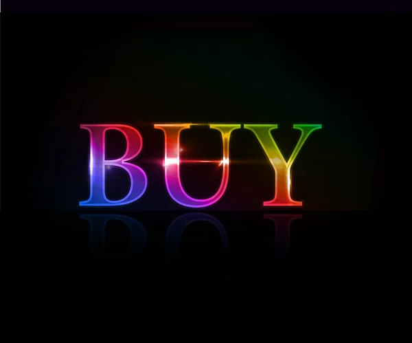Vásároljon színes szöveg — Stock Vector