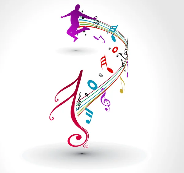 Музичні ноти фону — стоковий вектор