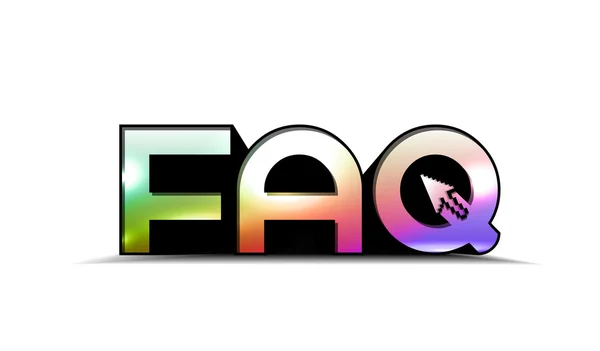 Faq 3D-Text — Stockvektor