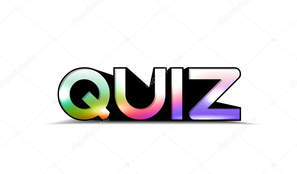 Colorful quiz text