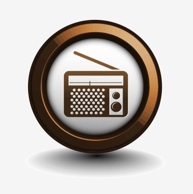 Radio web icon clipart