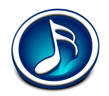 Music notes icon clipart