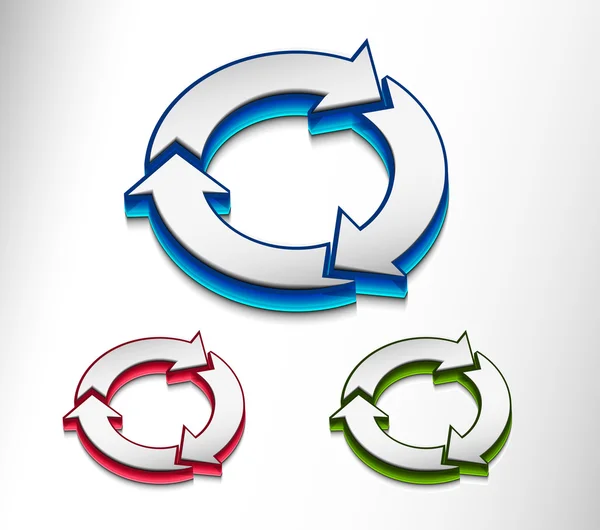 Recycle icon set — Stock Vector