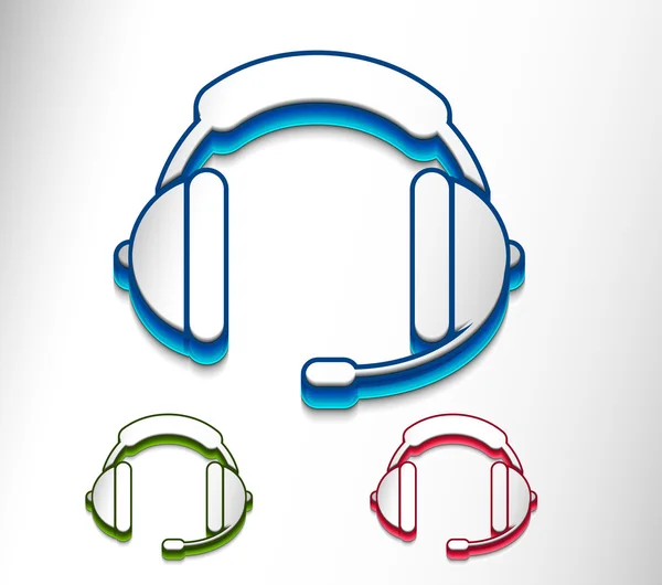 Icono web de auriculares — Vector de stock
