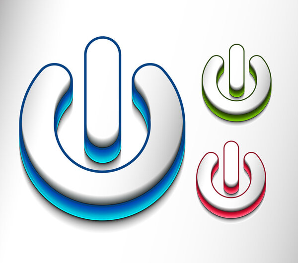 Набор значков питания
