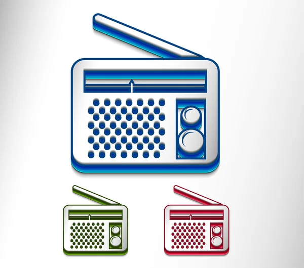 Веб-икона радио Гесси — стоковый вектор