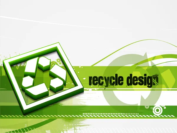 Recycle baner achtergrond — Stockvector