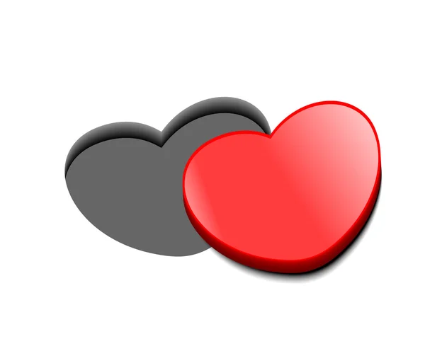Vektor hjärta ikon design — Stock vektor