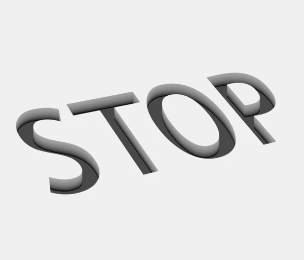 Vektor stop ikon tervezés — Stock Vector