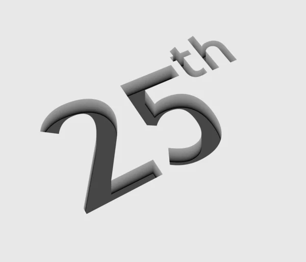 25 numer projekt wektor — Wektor stockowy