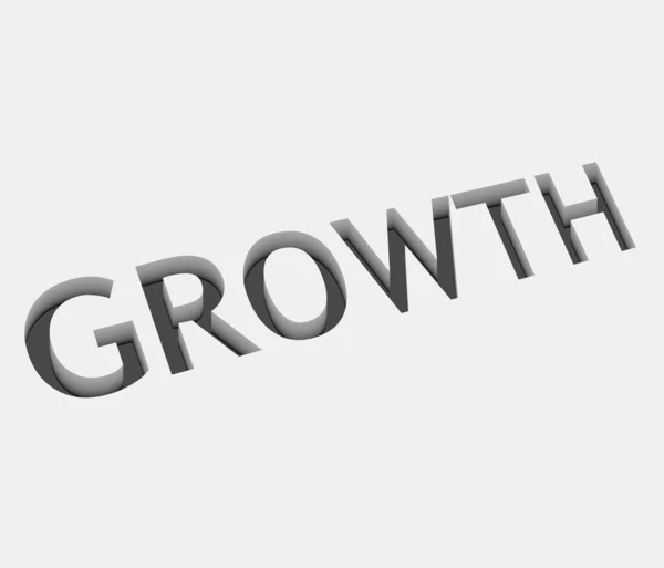 Design de texto de crescimento vetorial — Vetor de Stock