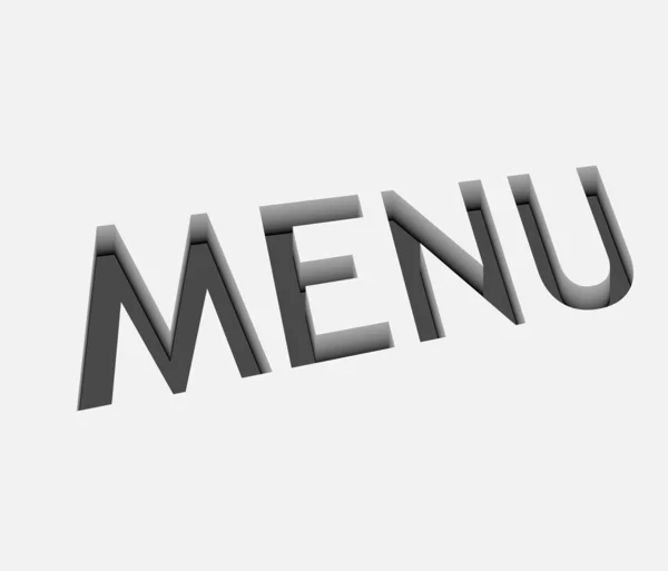 Vector menu text design — Stock Vector