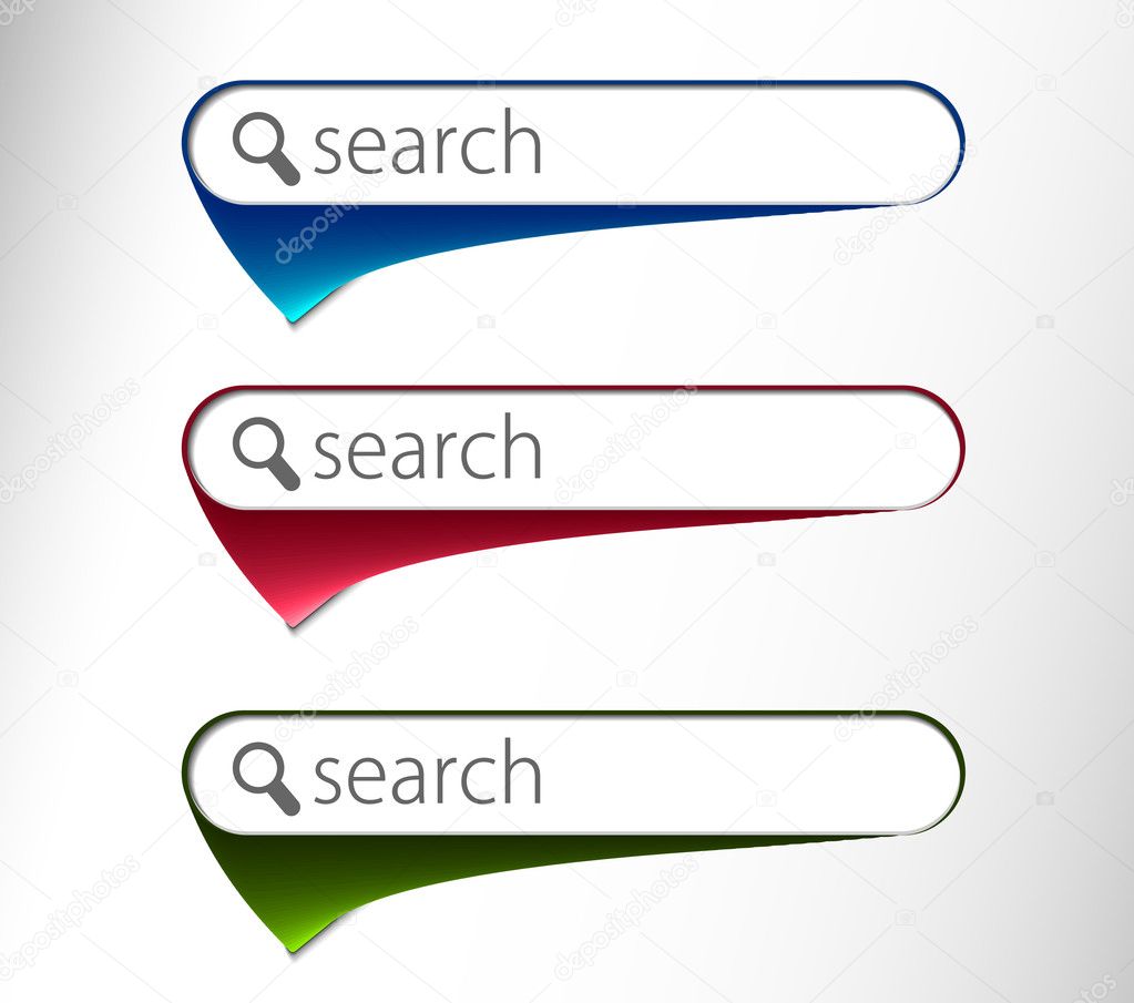 3d glossy search icon