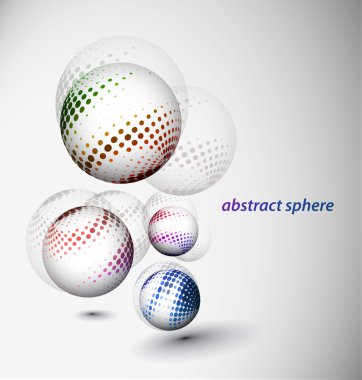 Abstract 3d sphere clipart