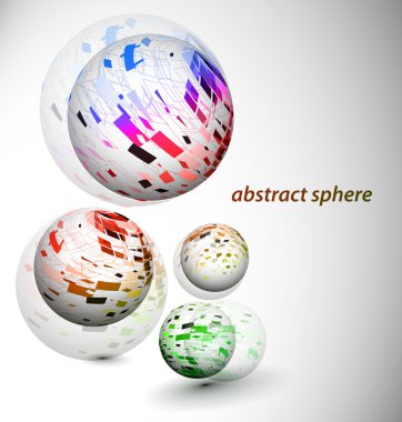 Abstract 3d sphere clipart