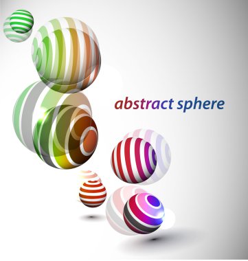 Abstract 3d sphere clipart