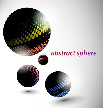 Abstract 3d sphere clipart