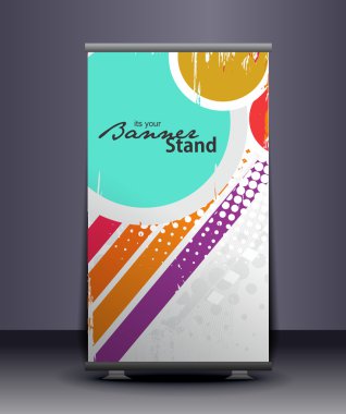 Stand banner template clipart