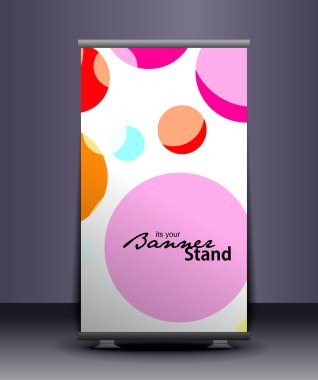 Stand banner template clipart