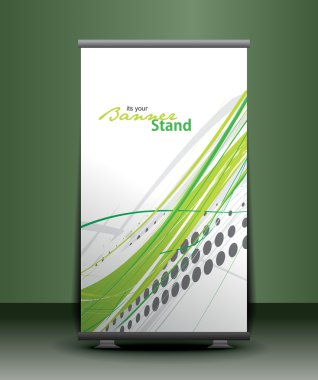 Stand banner template clipart