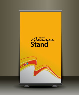 Stand banner template clipart