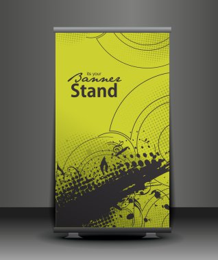 Stand banner template clipart