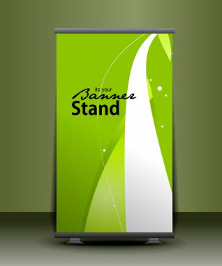 Stand banner template clipart