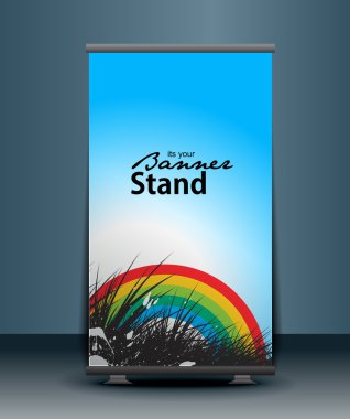 Stand banner template clipart