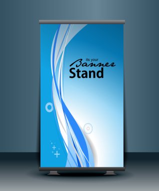 Stand banner template clipart