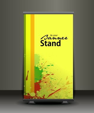 Stand banner template clipart