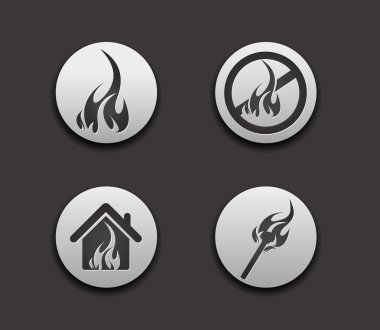 Fire web icon clipart