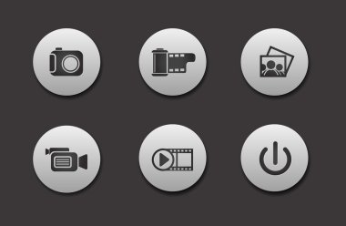 Set of Media Icons clipart