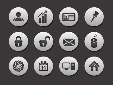 Set of Business Icons clipart