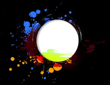 Grunge daire başlık sayfası