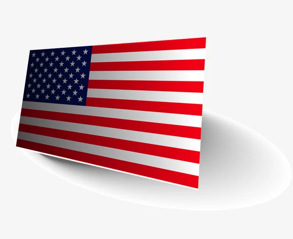Flaga amerykańska — Wektor stockowy