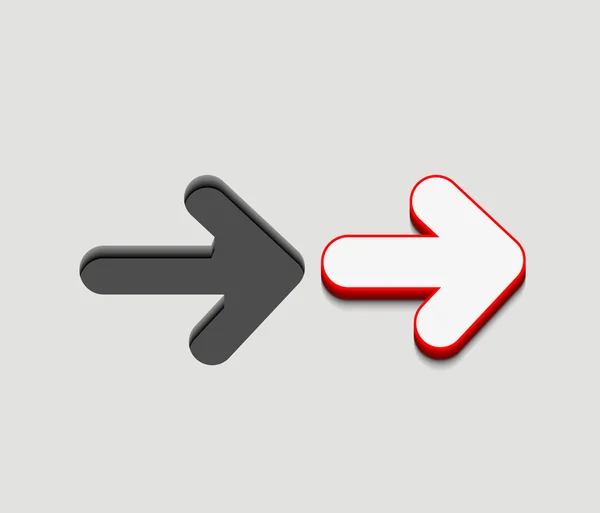 Vector arrow icon design — Stock Vector