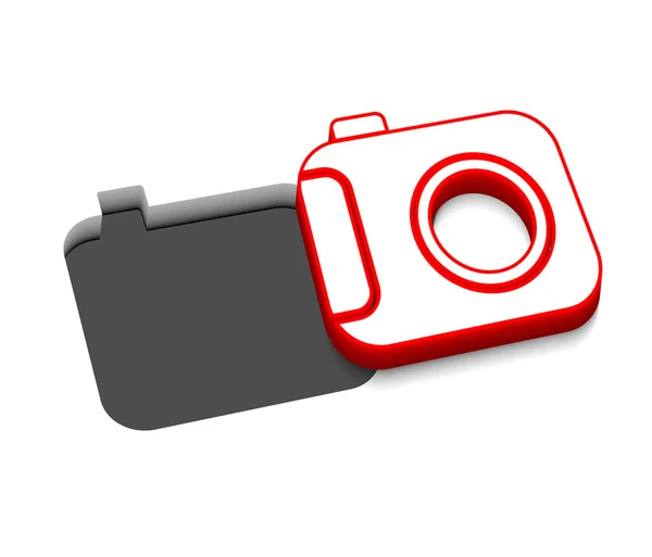 Διανυσματικό σχέδιο εικονίδιο φωτογραφικών μηχανών — Διανυσματικό Αρχείο