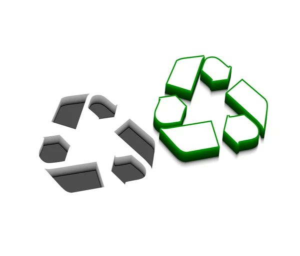Design de ícone de reciclagem de vetores — Vetor de Stock