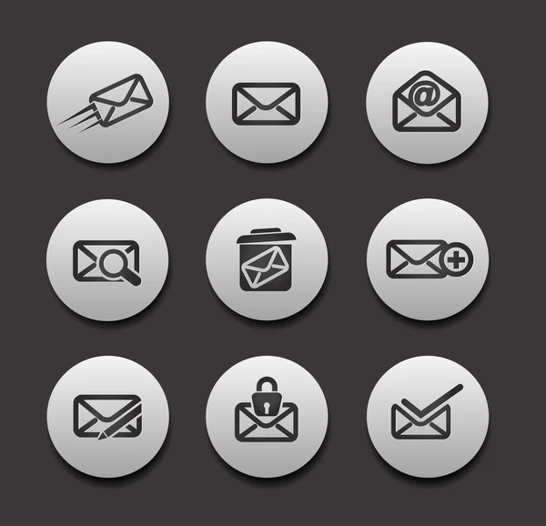 Ensemble d'icônes email — Image vectorielle