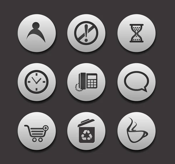 Set di icone web diverse — Vettoriale Stock