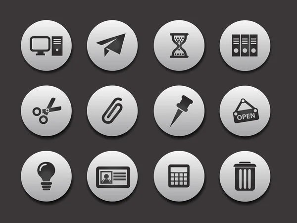Conjunto de ícones de computador —  Vetores de Stock