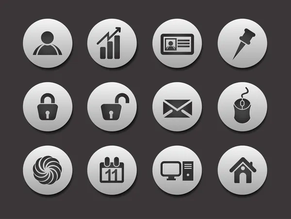 Set of Business Icons — Stock Vector