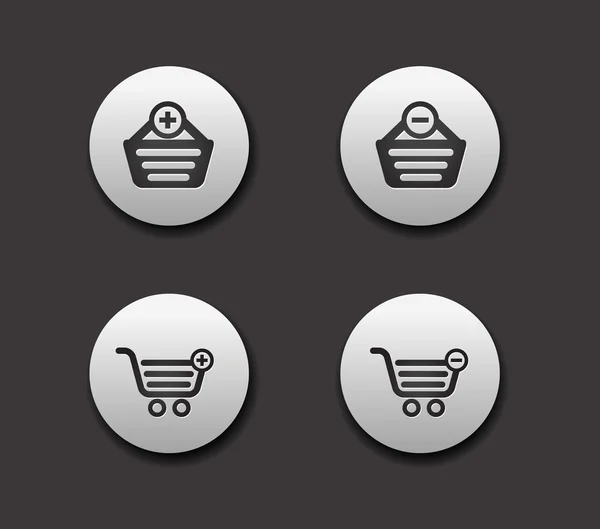 Conjunto de ícones da web de compras . — Vetor de Stock