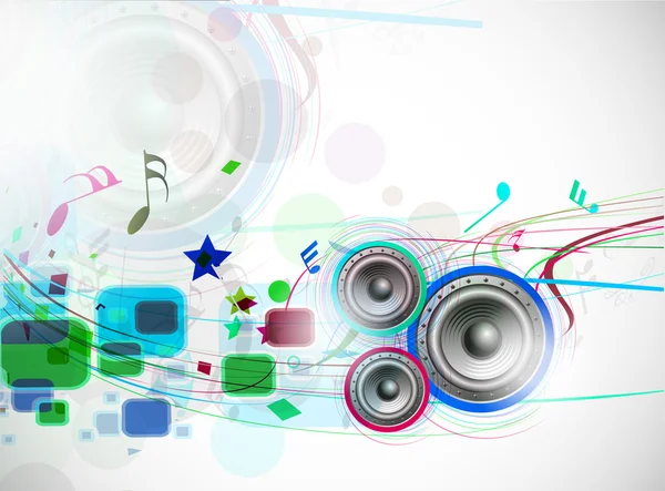 Fond de musique abstraite — Image vectorielle