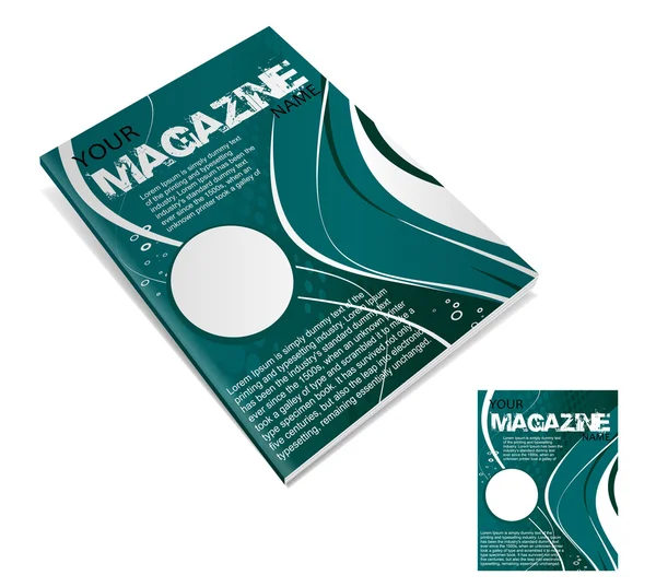 Magazine layout design — Stock Vector