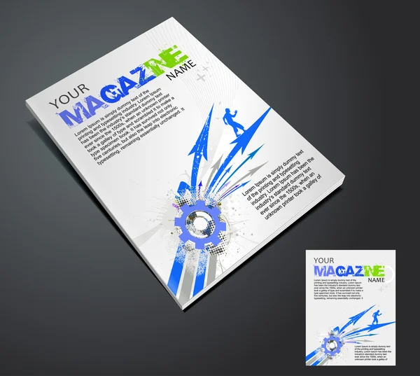 stock vector Magazine layout design