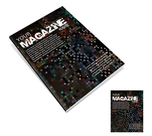 Magazine lay-outontwerp — Stockvector